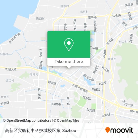 高新区实验初中科技城校区东 map