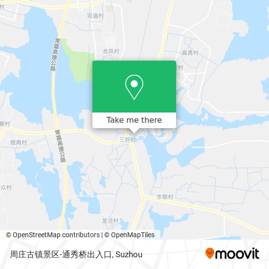 周庄古镇景区-通秀桥出入口 map