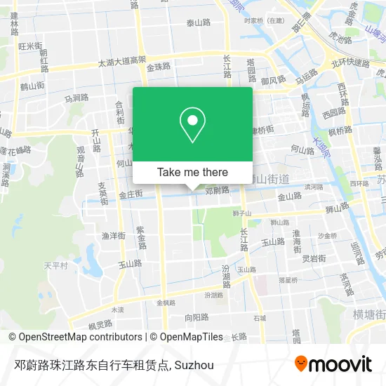 邓蔚路珠江路东自行车租赁点 map