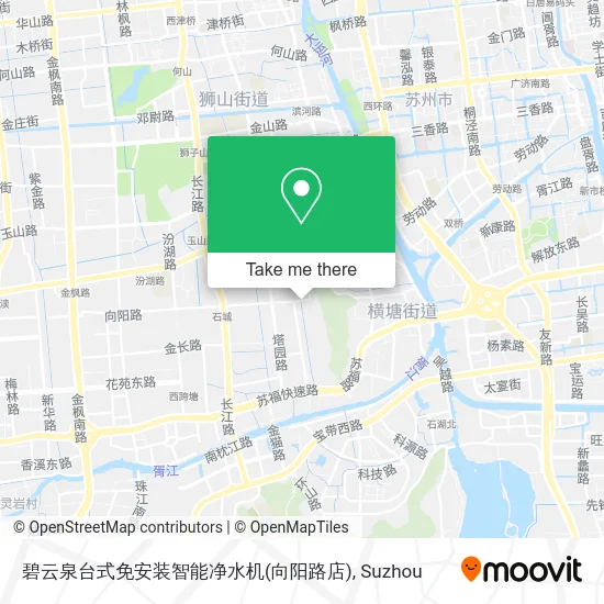 碧云泉台式免安装智能净水机(向阳路店) map