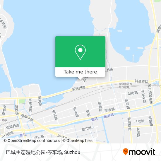 巴城生态湿地公园-停车场 map