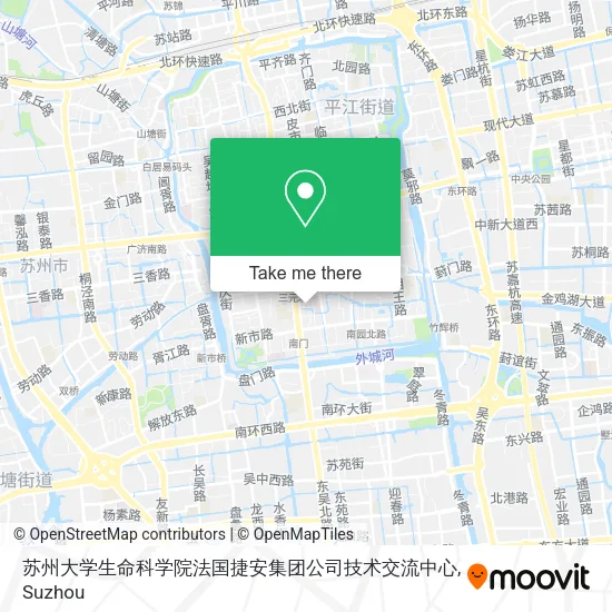 苏州大学生命科学院法国捷安集团公司技术交流中心 map