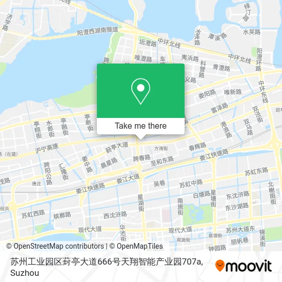 苏州工业园区葑亭大道666号天翔智能产业园707a map
