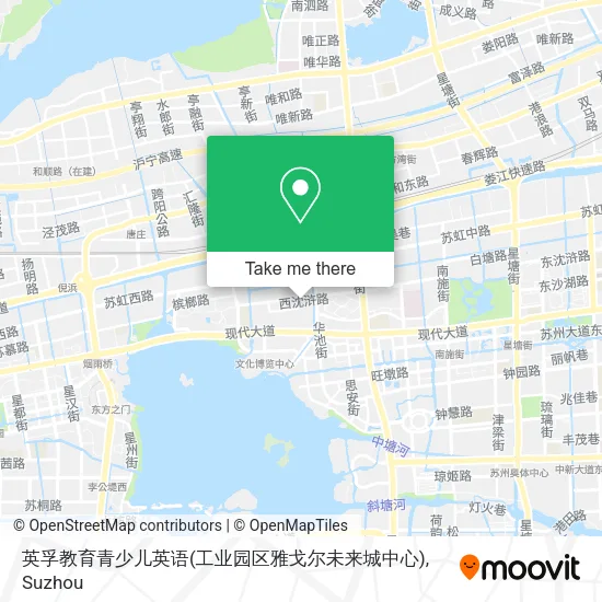 英孚教育青少儿英语(工业园区雅戈尔未来城中心) map