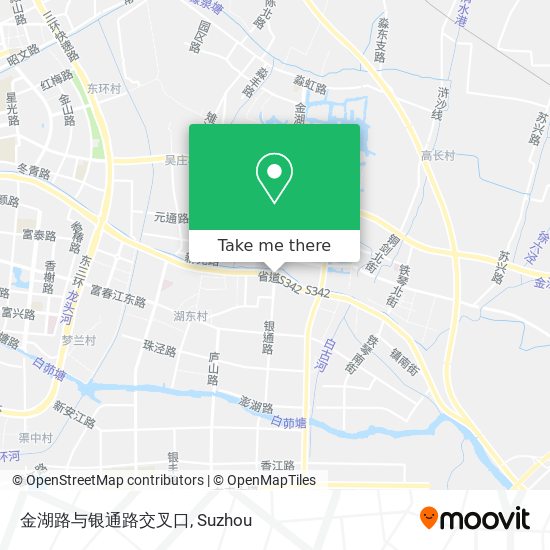 金湖路与银通路交叉口 map