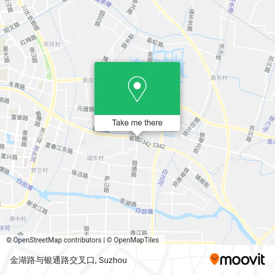 金湖路与银通路交叉口 map