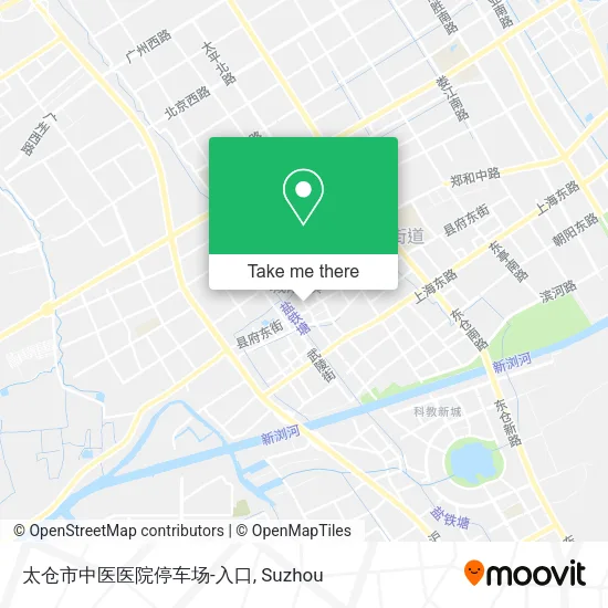 太仓市中医医院停车场-入口 map