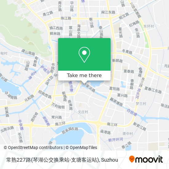 常熟227路(琴湖公交换乘站-支塘客运站) map