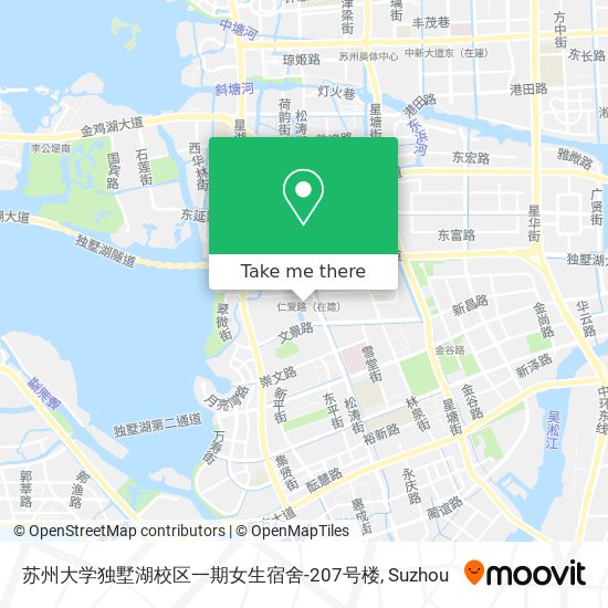 苏州大学独墅湖校区一期女生宿舍-207号楼 map