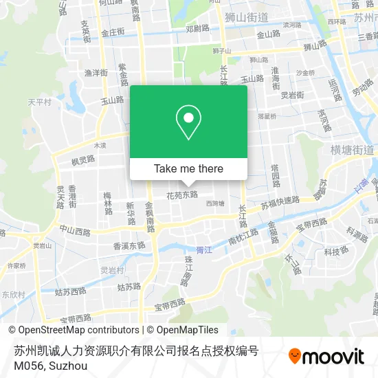 苏州凯诚人力资源职介有限公司报名点授权编号M056 map