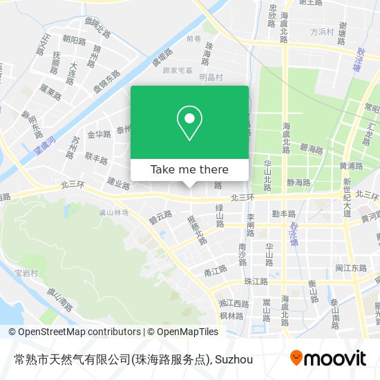 常熟市天然气有限公司(珠海路服务点) map