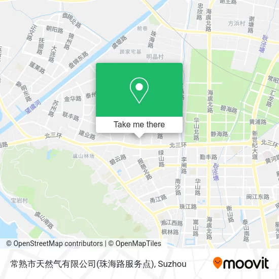 常熟市天然气有限公司(珠海路服务点) map