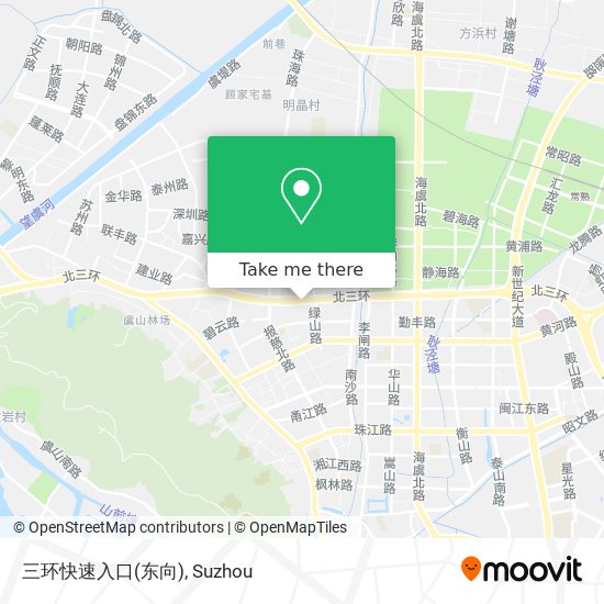 三环快速入口(东向) map