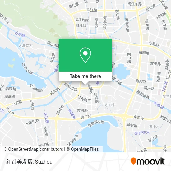 红都美发店 map