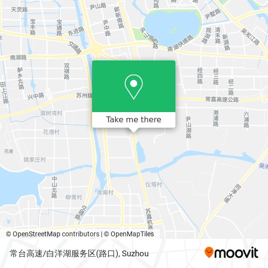 常台高速/白洋湖服务区(路口) map