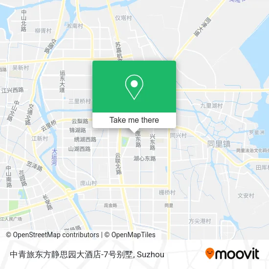 中青旅东方静思园大酒店-7号别墅 map
