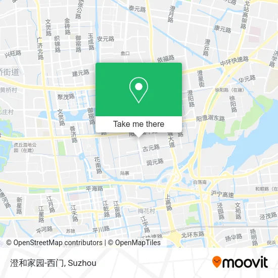 澄和家园-西门 map