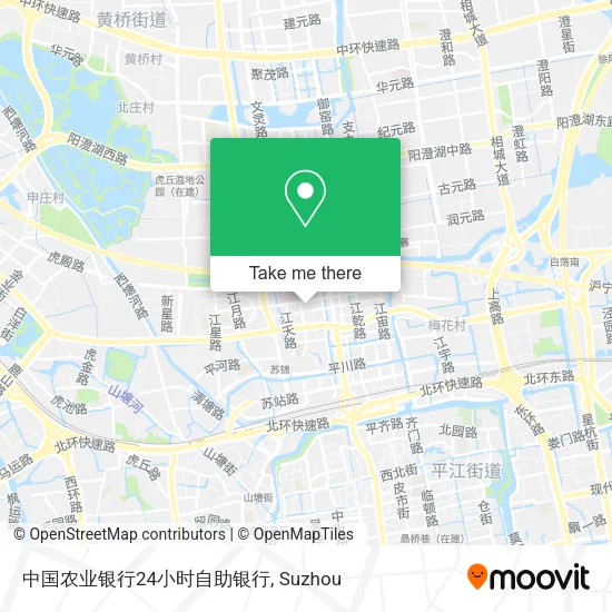 中国农业银行24小时自助银行 map