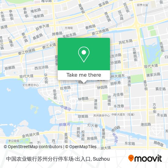 中国农业银行苏州分行停车场-出入口 map