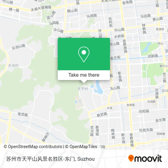 苏州市天平山风景名胜区-东门 map