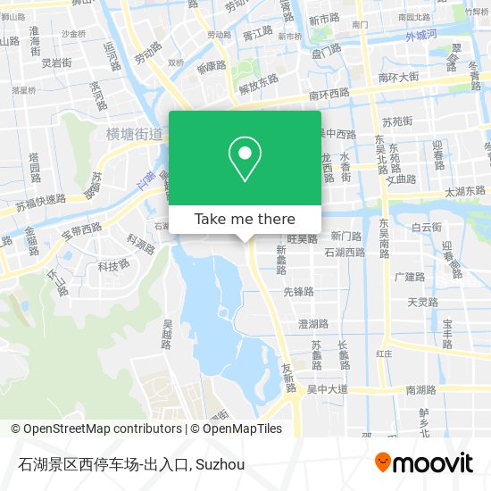 石湖景区西停车场-出入口 map