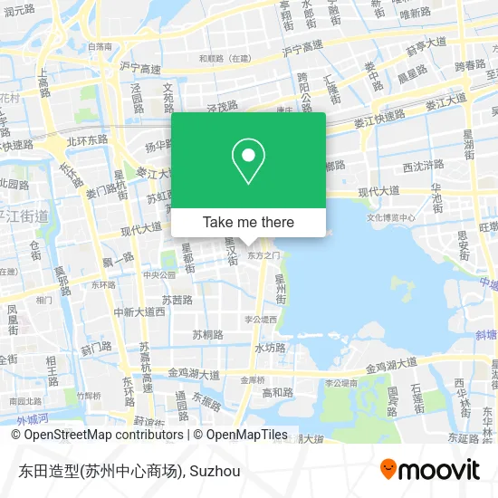东田造型(苏州中心商场) map