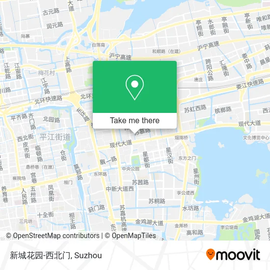 新城花园-西北门 map