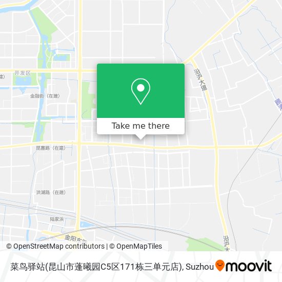 菜鸟驿站(昆山市蓬曦园C5区171栋三单元店) map