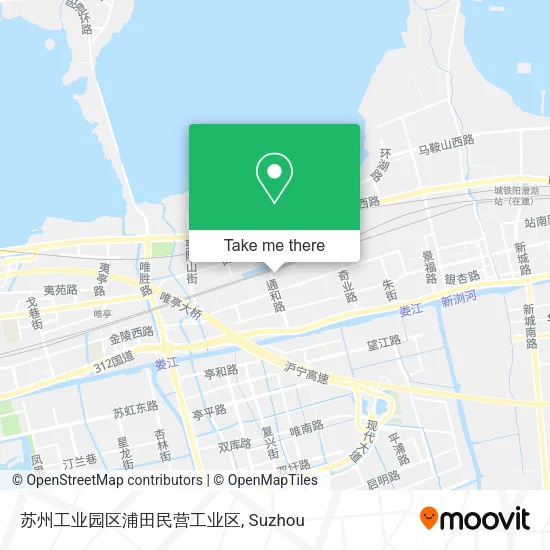 苏州工业园区浦田民营工业区 map