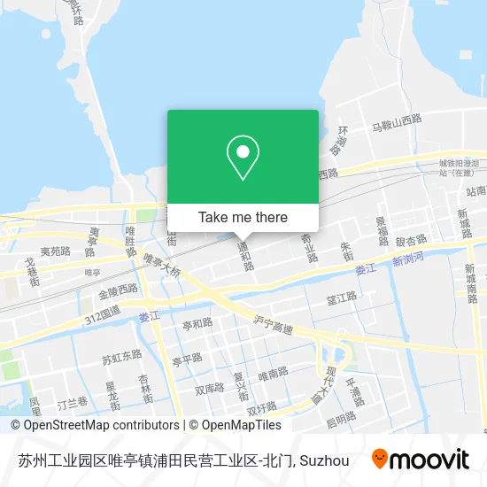 苏州工业园区唯亭镇浦田民营工业区-北门 map