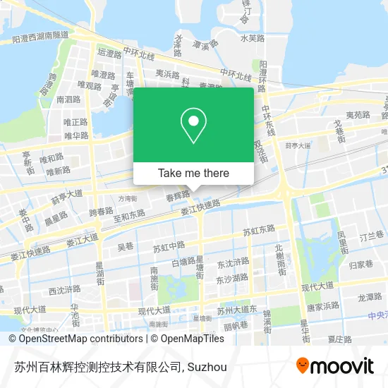 苏州百林辉控测控技术有限公司 map