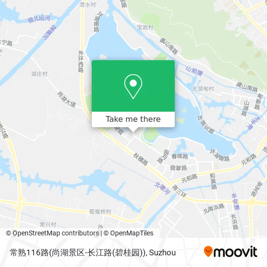 常熟116路(尚湖景区-长江路(碧桂园)) map
