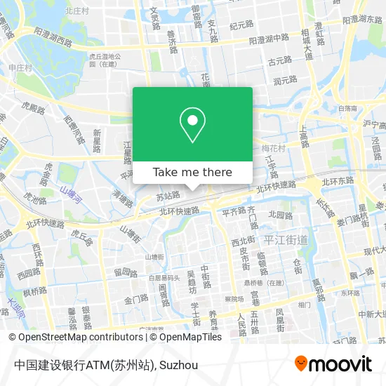 中国建设银行ATM(苏州站) map