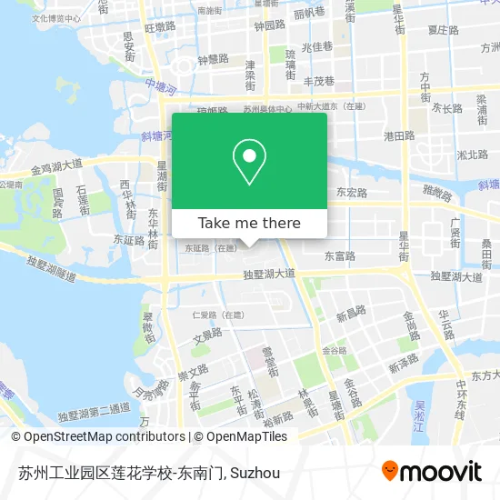 苏州工业园区莲花学校-东南门 map