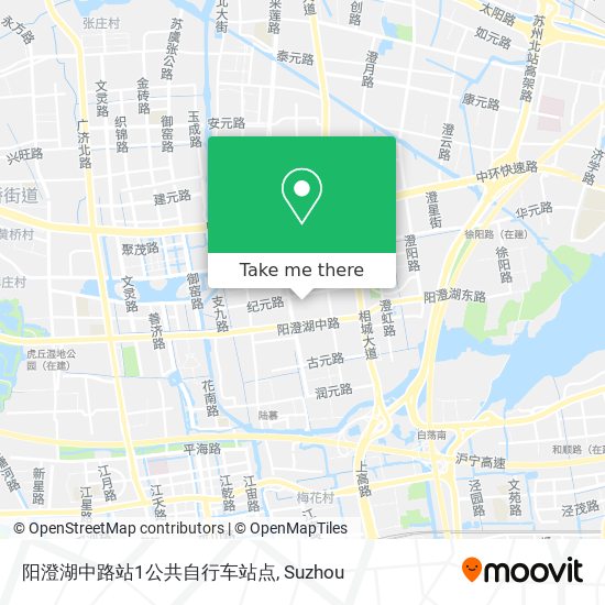阳澄湖中路站1公共自行车站点 map
