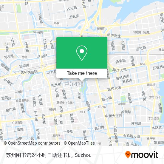 苏州图书馆24小时自助还书机 map
