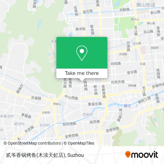 贰爷香锅烤鱼(木渎天虹店) map