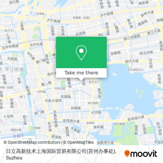 日立高新技术上海国际贸易有限公司(苏州办事处) map