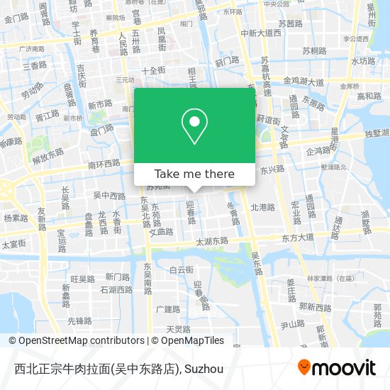 西北正宗牛肉拉面(吴中东路店) map