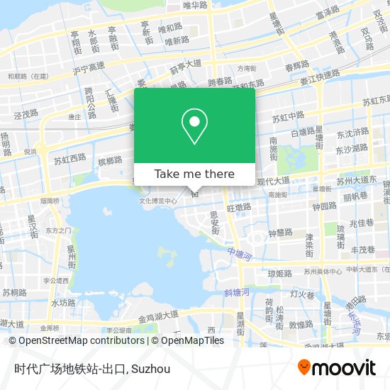 时代广场地铁站-出口 map