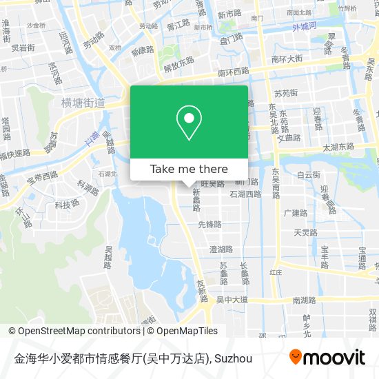 金海华小爱都市情感餐厅(吴中万达店) map