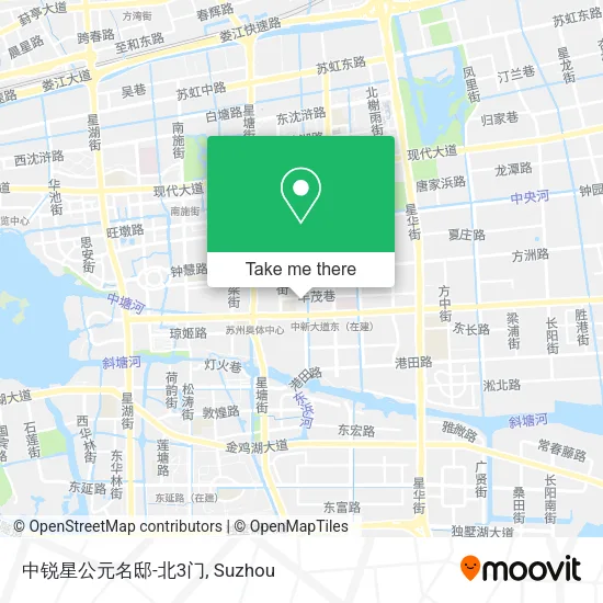 中锐星公元名邸-北3门 map