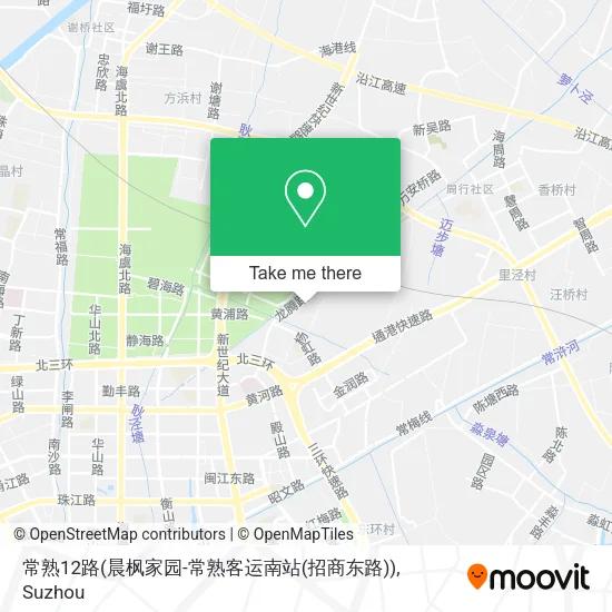 常熟12路(晨枫家园-常熟客运南站(招商东路)) map