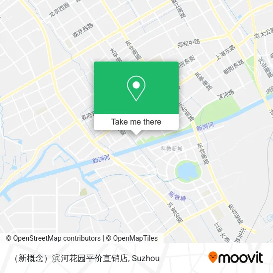 （新概念）滨河花园平价直销店 map