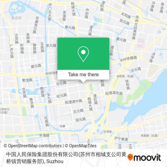 中国人民保险集团股份有限公司(苏州市相城支公司黄桥镇营销服务部) map