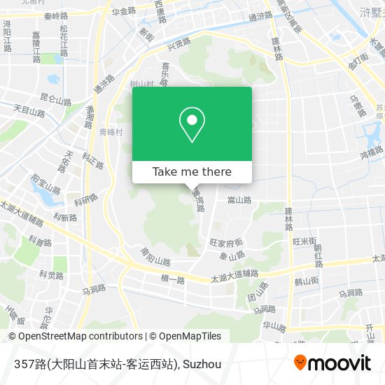 357路(大阳山首末站-客运西站) map