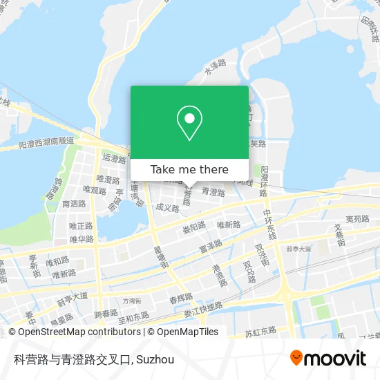 科营路与青澄路交叉口 map