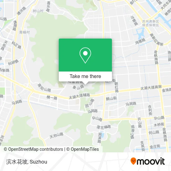 滨水花坡 map