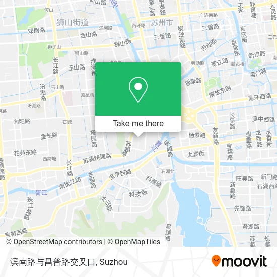 滨南路与昌普路交叉口 map