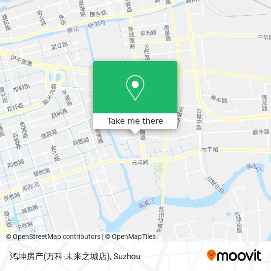 鸿坤房产(万科·未来之城店) map